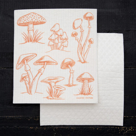 Mushroom Swedish Dishcloth