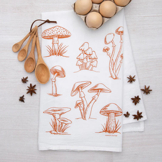 Mushroom Flour Sack Towel