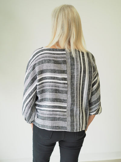 Tribal Boat Neck Blouse
