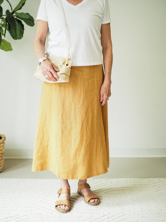 Cut Loose Midi Aline Skirt