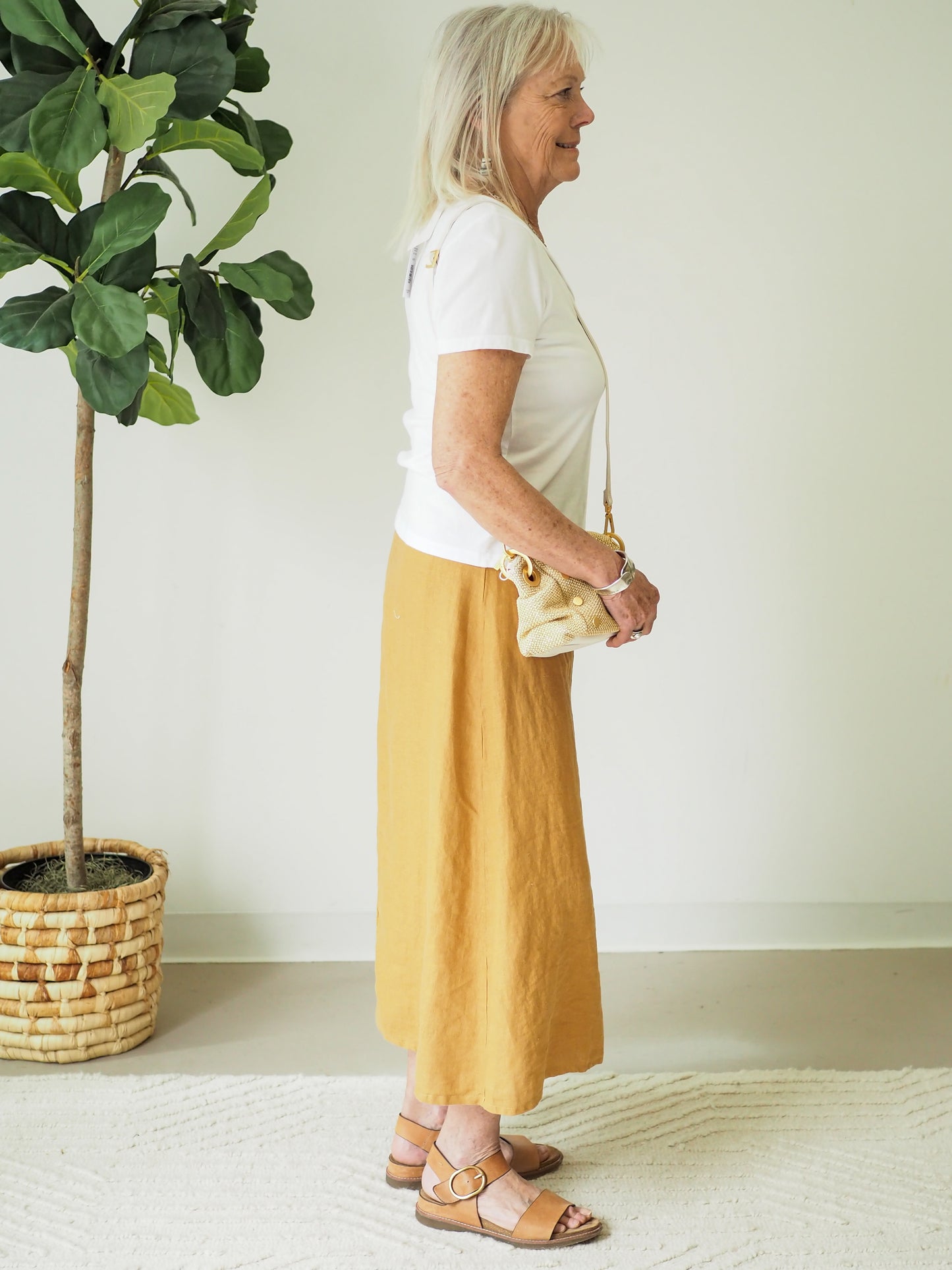 Cut Loose Midi Aline Skirt