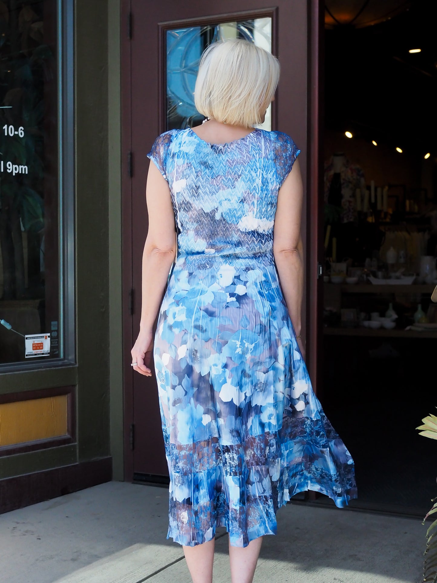 Komarov Cap Sleeve Dress
