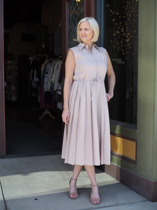 B-YU Pleated Dress