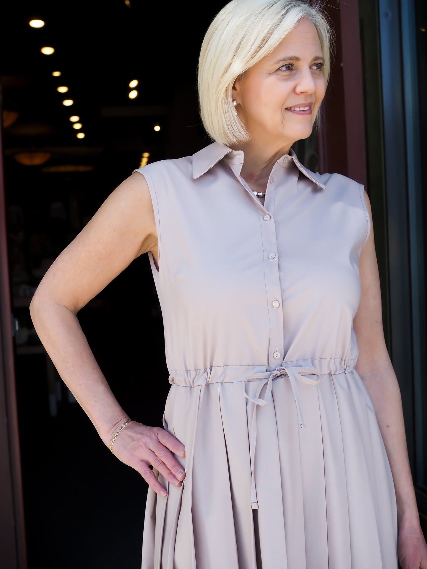 B-YU Pleated Dress