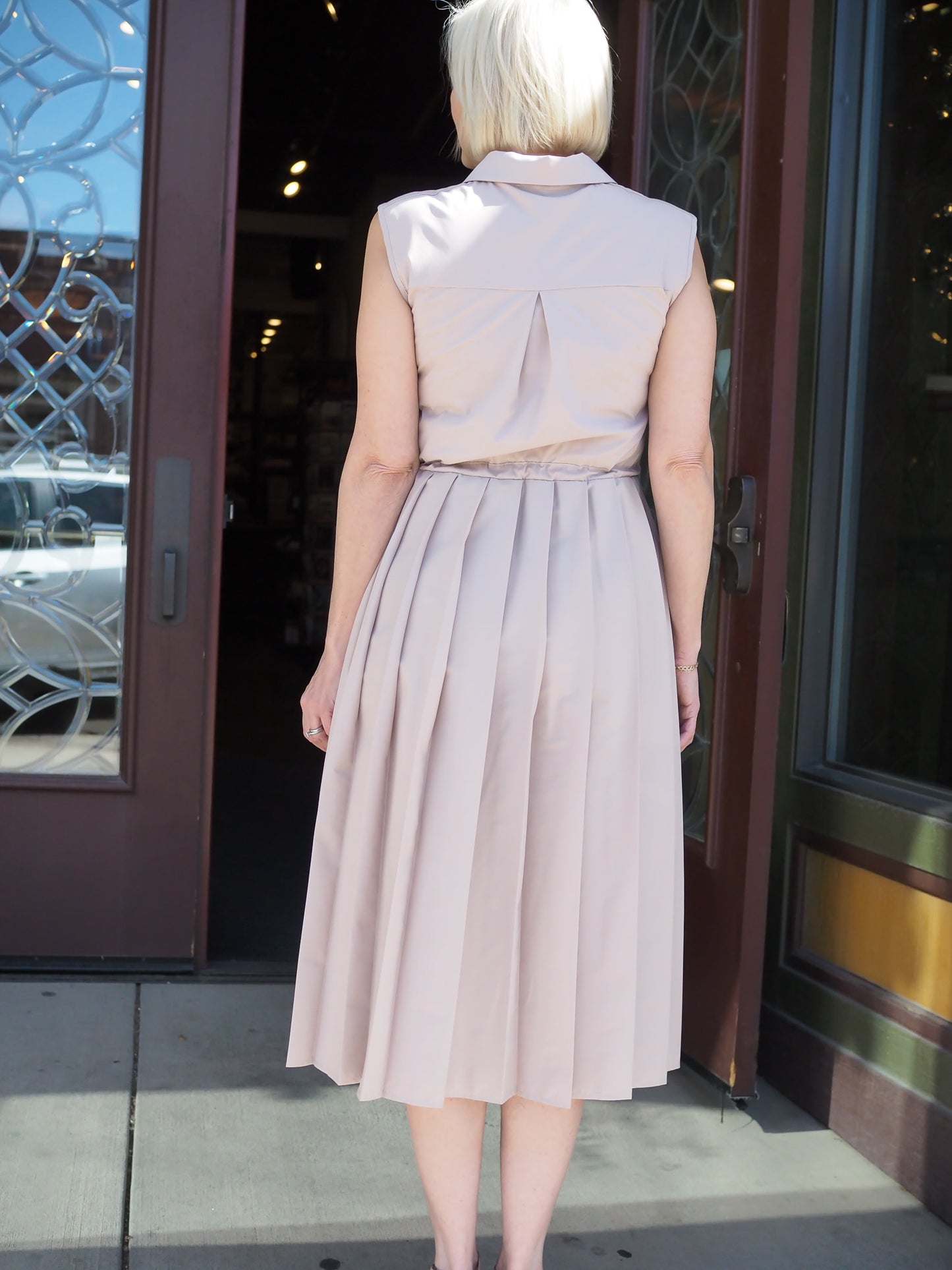 B-YU Pleated Dress