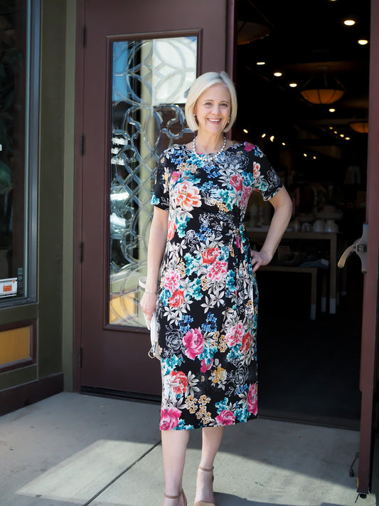 Johnny Was Janie Favorite Side Tie Knit Dress