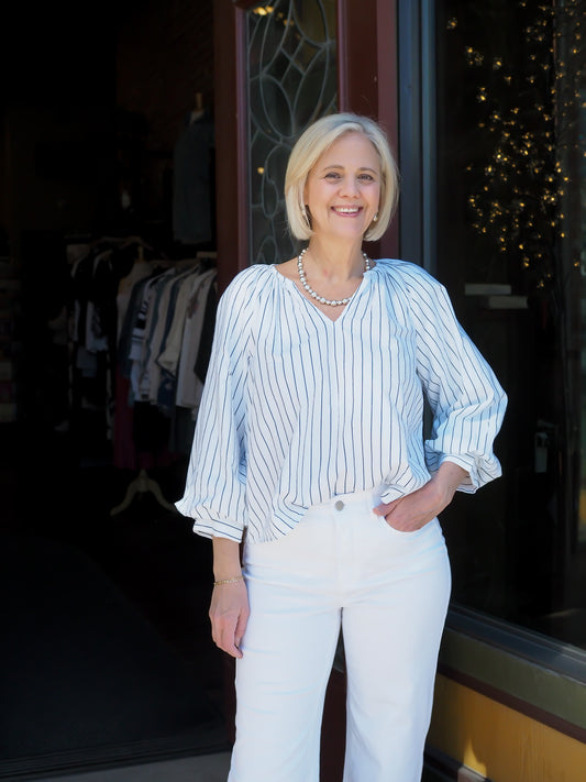 Michael Stars Cleo Notch Neck Top