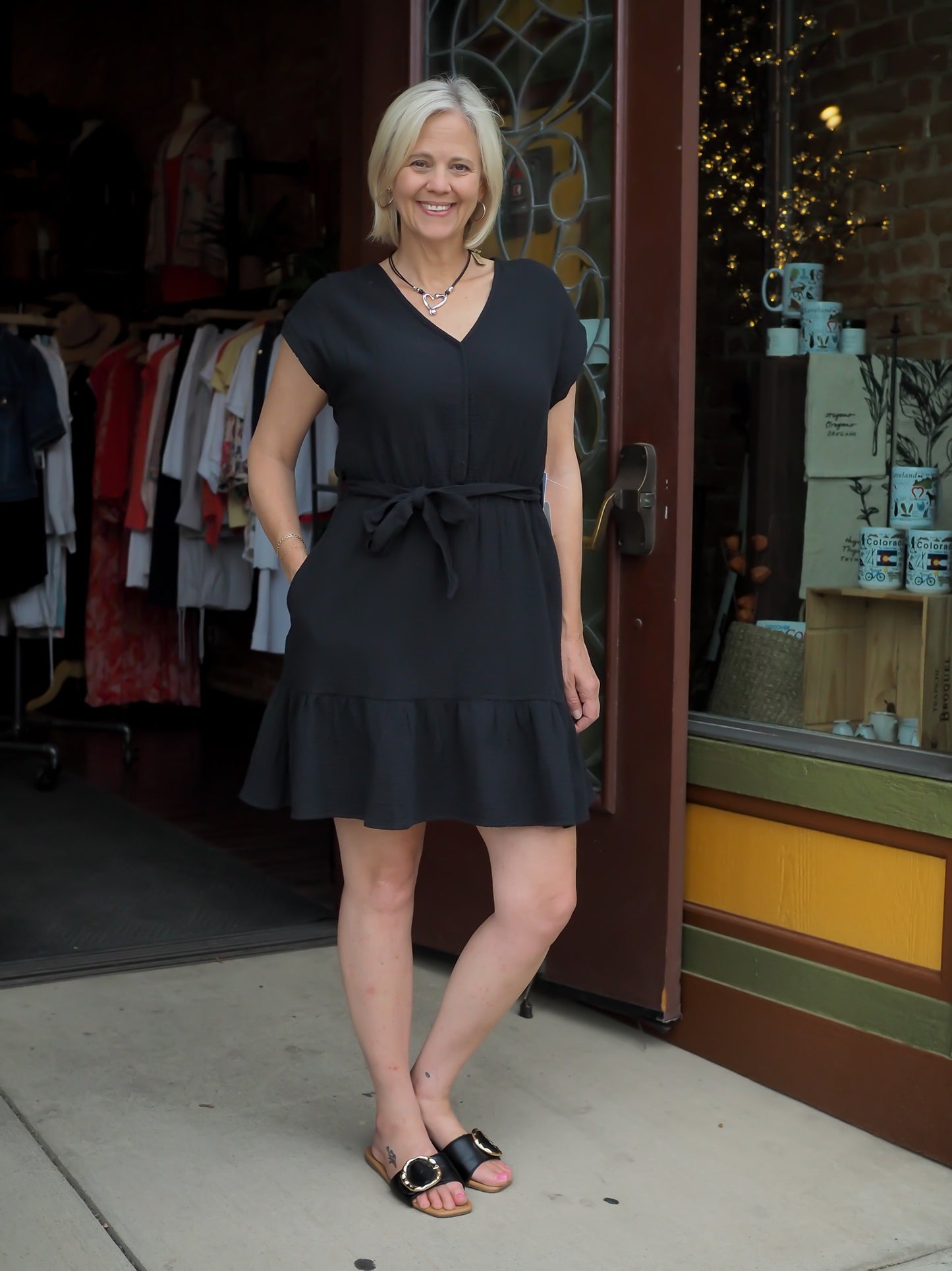 Tribal Cap Sleeve Dress