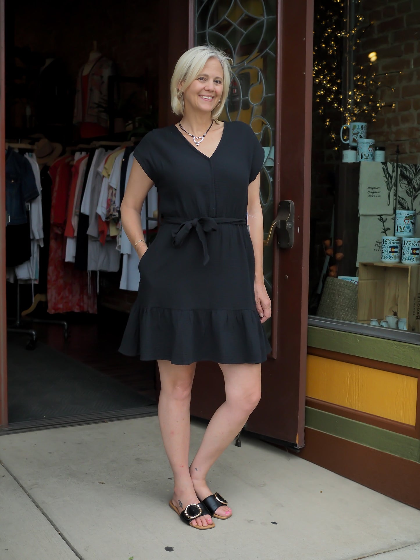 Tribal Cap Sleeve Dress