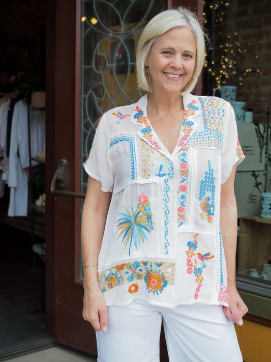 Johnny Was Petra Blouse