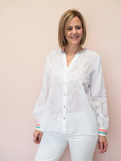 Johnny Was Sylvie Button Down Blouse