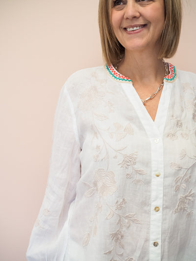 Johnny Was Sylvie Button Down Blouse