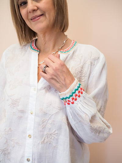 Johnny Was Sylvie Button Down Blouse