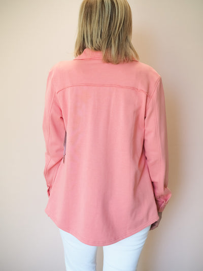 Tribal Shacket with Patch Pocket