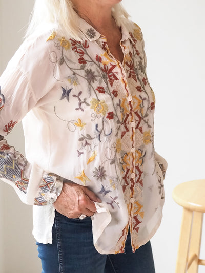 Johnny Was Girlie Blouse