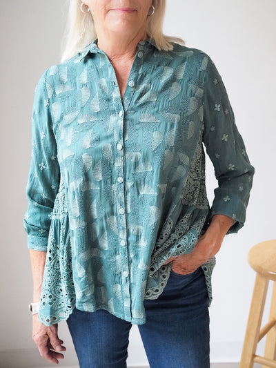 Johnny Was Pine Desi Blouse