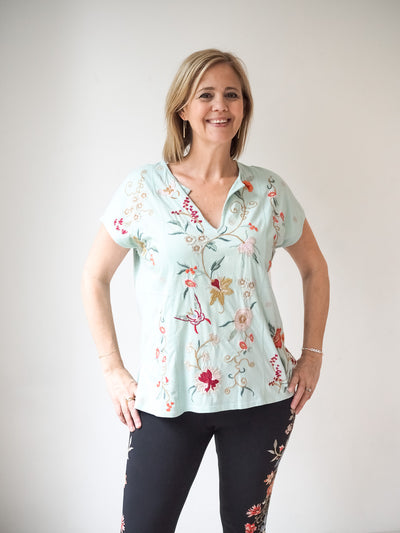 Johnny Was Suki Easy Paneled Tee, 2 colors