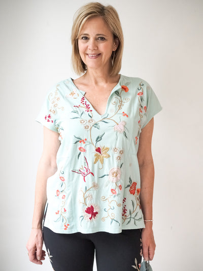 Johnny Was Suki Easy Paneled Tee, 2 colors