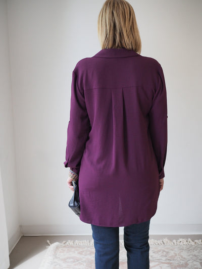 Tribal Roll Up Sleeve Tunic