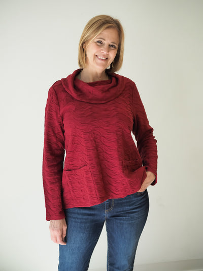 Habitat Cowl Neck Pocket Top