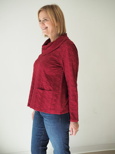 Habitat Cowl Neck Pocket Top