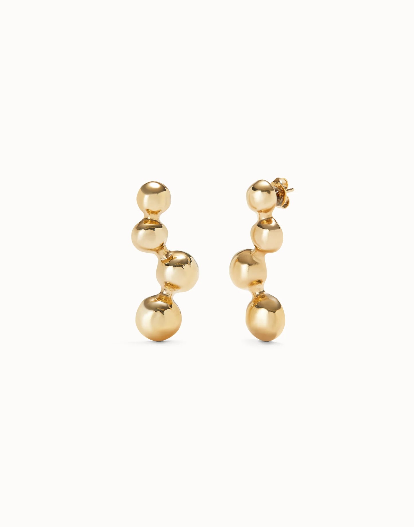 Uno de 50 Be Fearless Gold Earrings