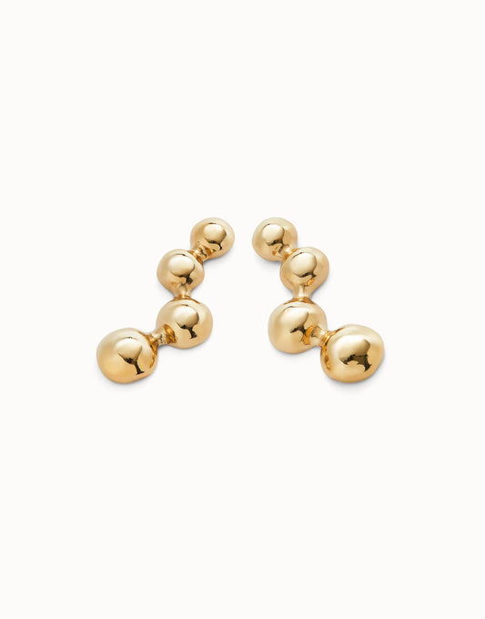 Uno de 50 Be Fearless Gold Earrings