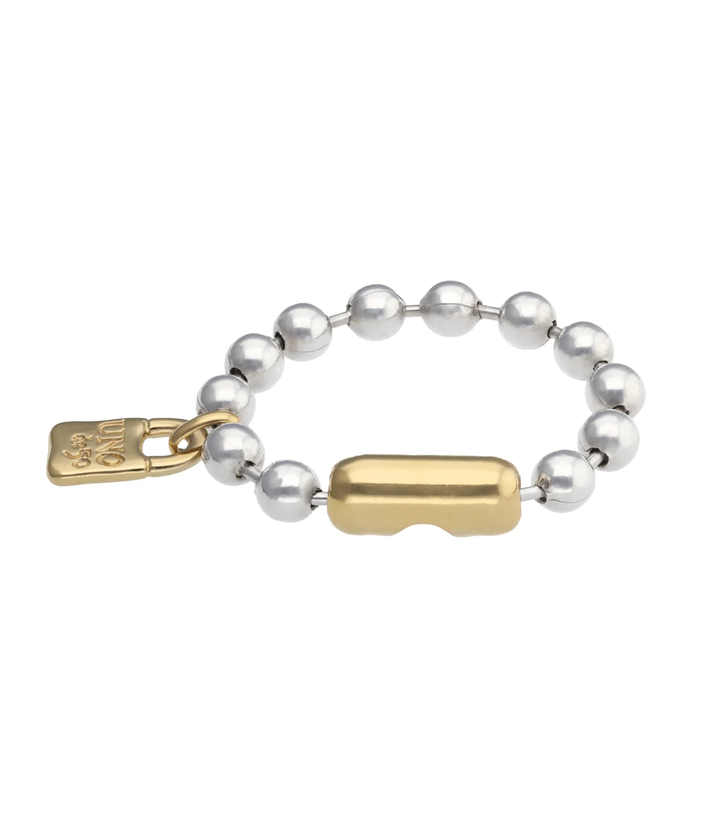 Uno de 50 Snowflake Mixed Silver/Gold Chain Bracelet