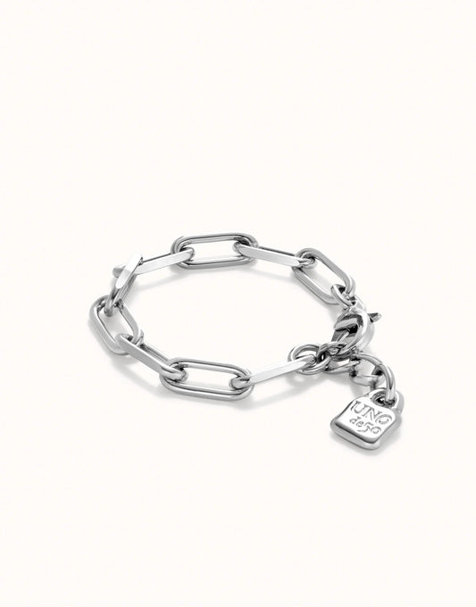 Uno de 50 Be Valient Paperclip Bracelet