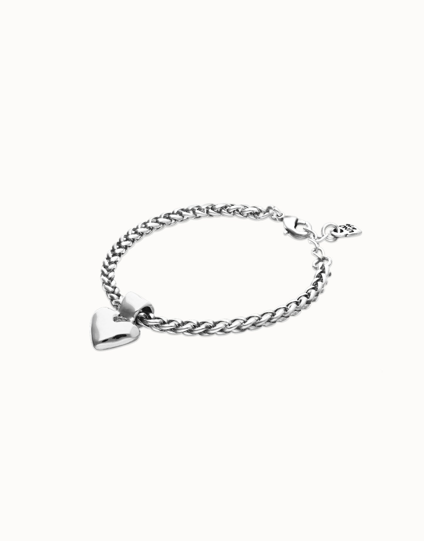 Uno de 50 Beat Chain Heart Bracelet