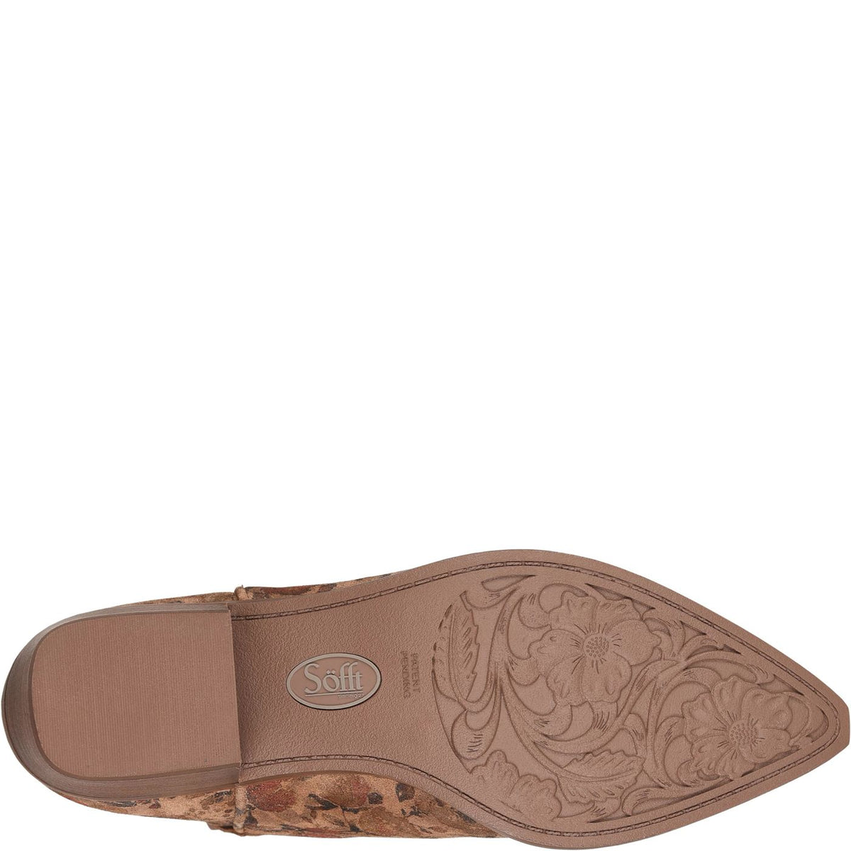 Sofft Cambridge Bootie in Brown Floral