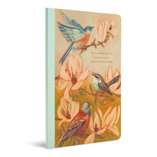 There's a Song that Lives at the Heart of Her Notebook