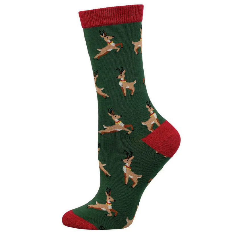 Sock Smith Women's Leaping Reindeer Socks