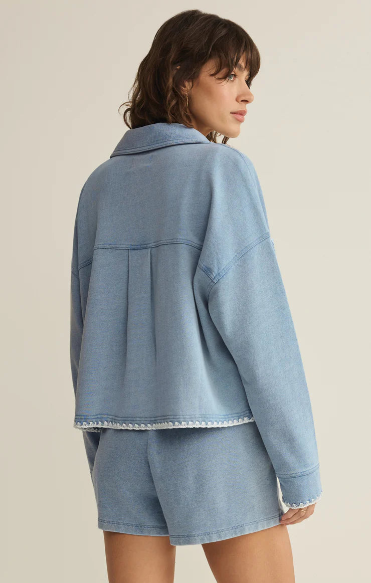 Z Supply All Day Cropped Whipstitch Jacket