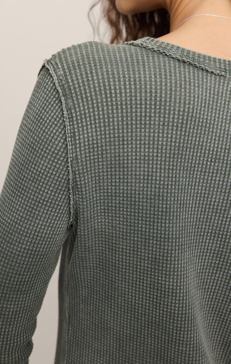 Z Supply Arlet Mini Thermal Top in Monstera