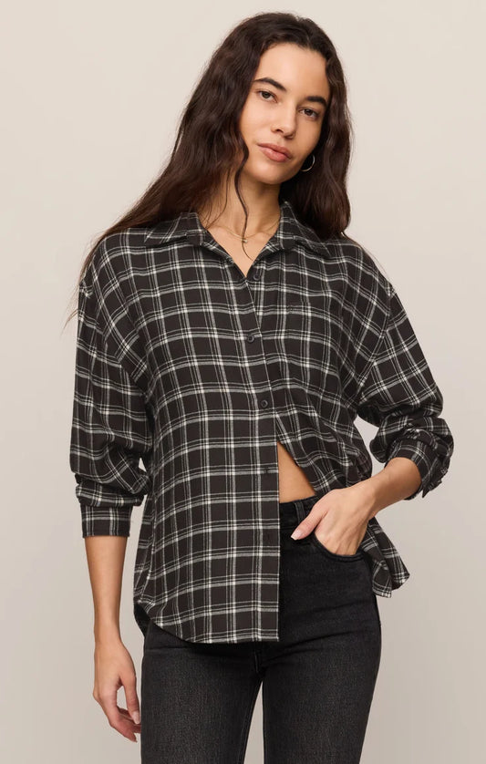 Z Supply River Plaid Button Up