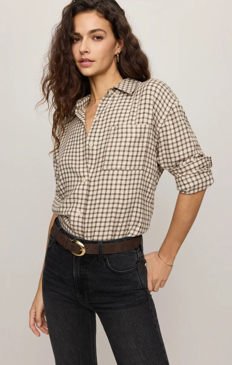 Z Supply River Plaid Button Up