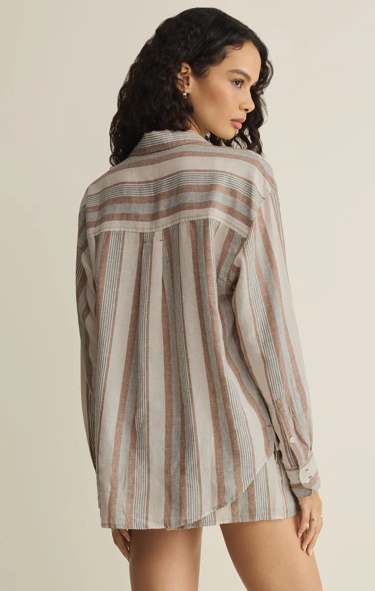 Z Supply The Perfect Striped Button Up