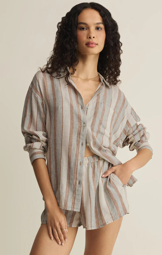 Z Supply The Perfect Striped Button Up