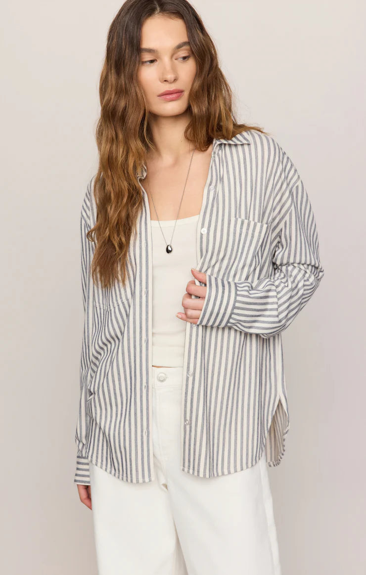 Z Supply Reese Striped Button Up