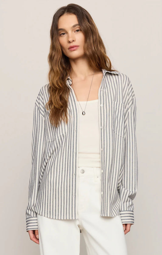 Z Supply Reese Striped Button Up