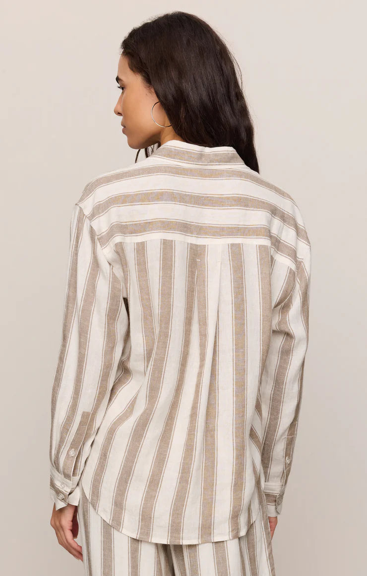 Z Supply The Perfect Striped Button Up