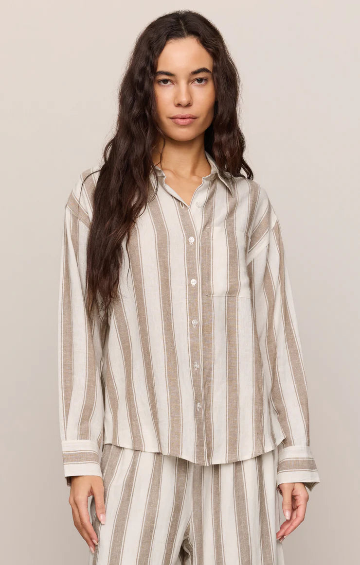 Z Supply The Perfect Striped Button Up