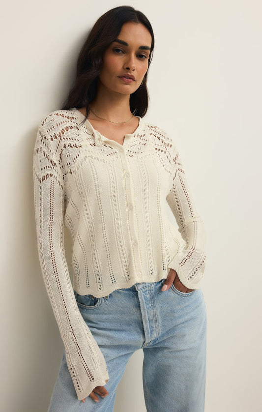 Z Supply Alycia Crochet Sweater