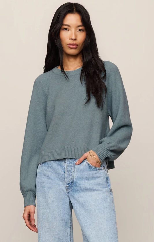 Z Supply Coming Up Sweater in Soft Succulent