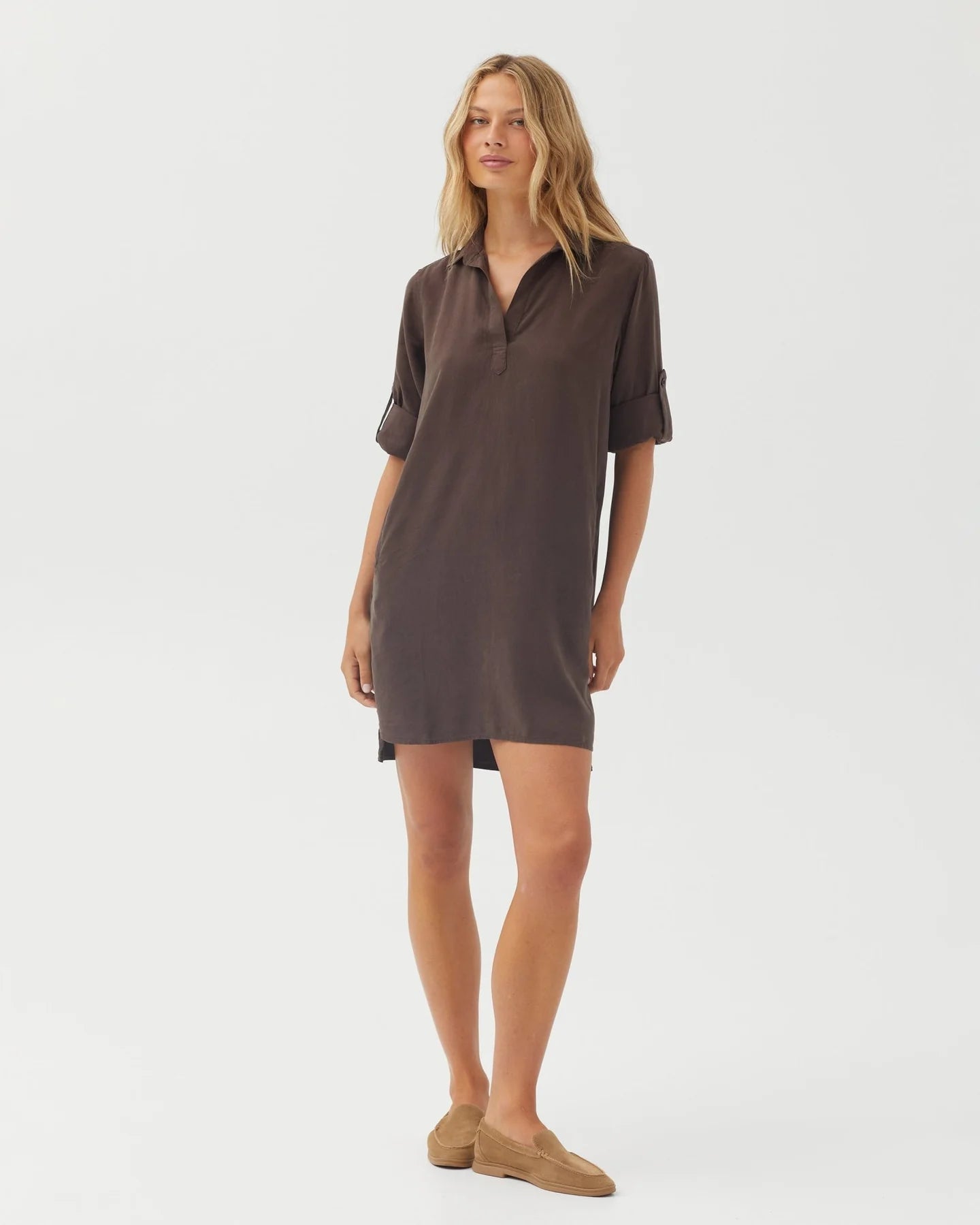 Bella Dahl Long Sleeve A-Line Dress