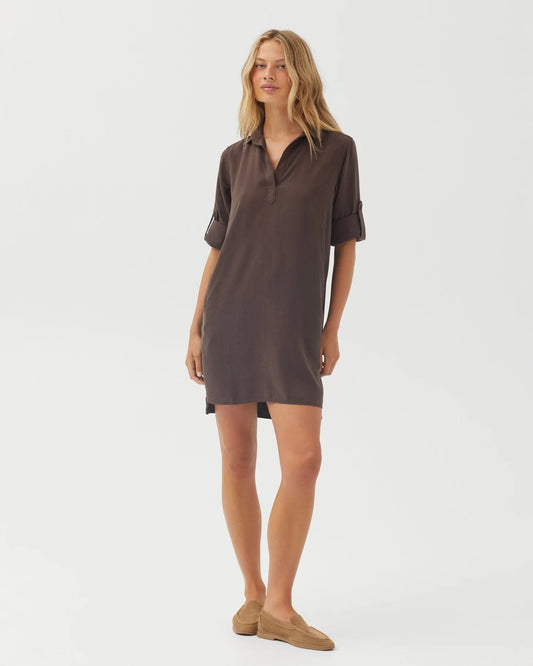 Bella Dahl Long Sleeve A-Line Dress