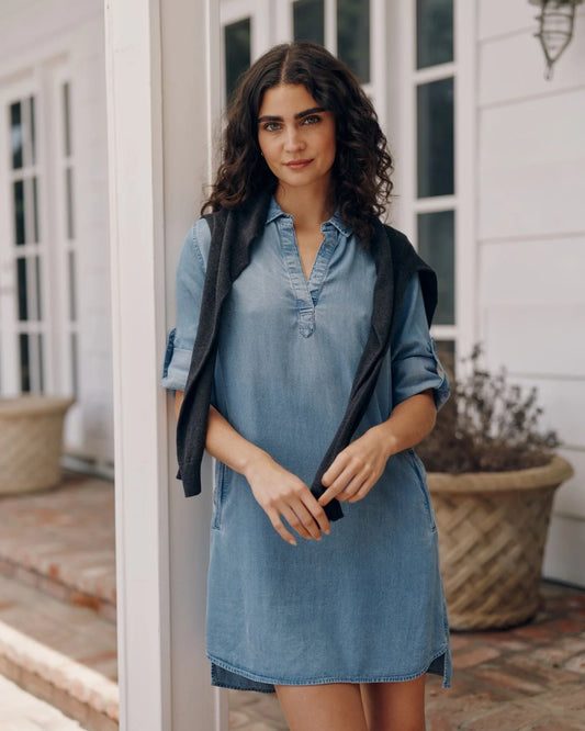 Bella Dahl Long Sleeve A-Line Dress
