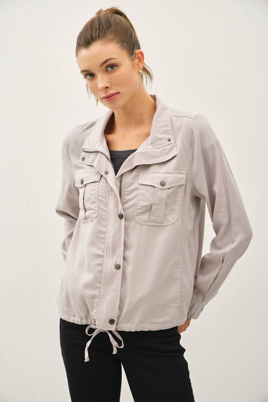 Be Cool Utility Zipper Safari Jacket, 2 colors