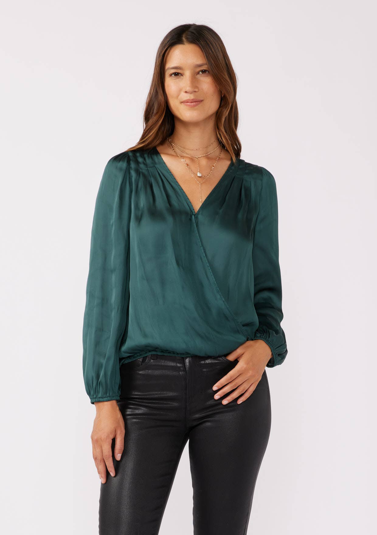 Lovestitch V-Neck Raglan Sleeve Top